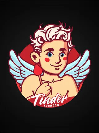 Логотип «Tinder Купидон»